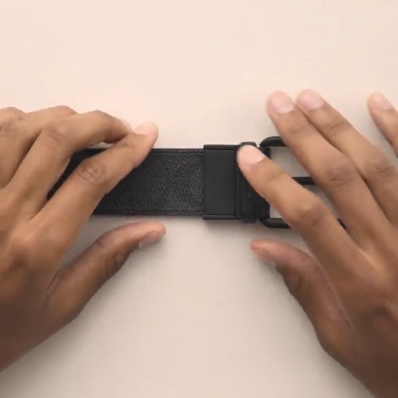 COACH Square Roller Buckle Cut To Size Reversible Belt, 38 Mm - Picture 12 of 12